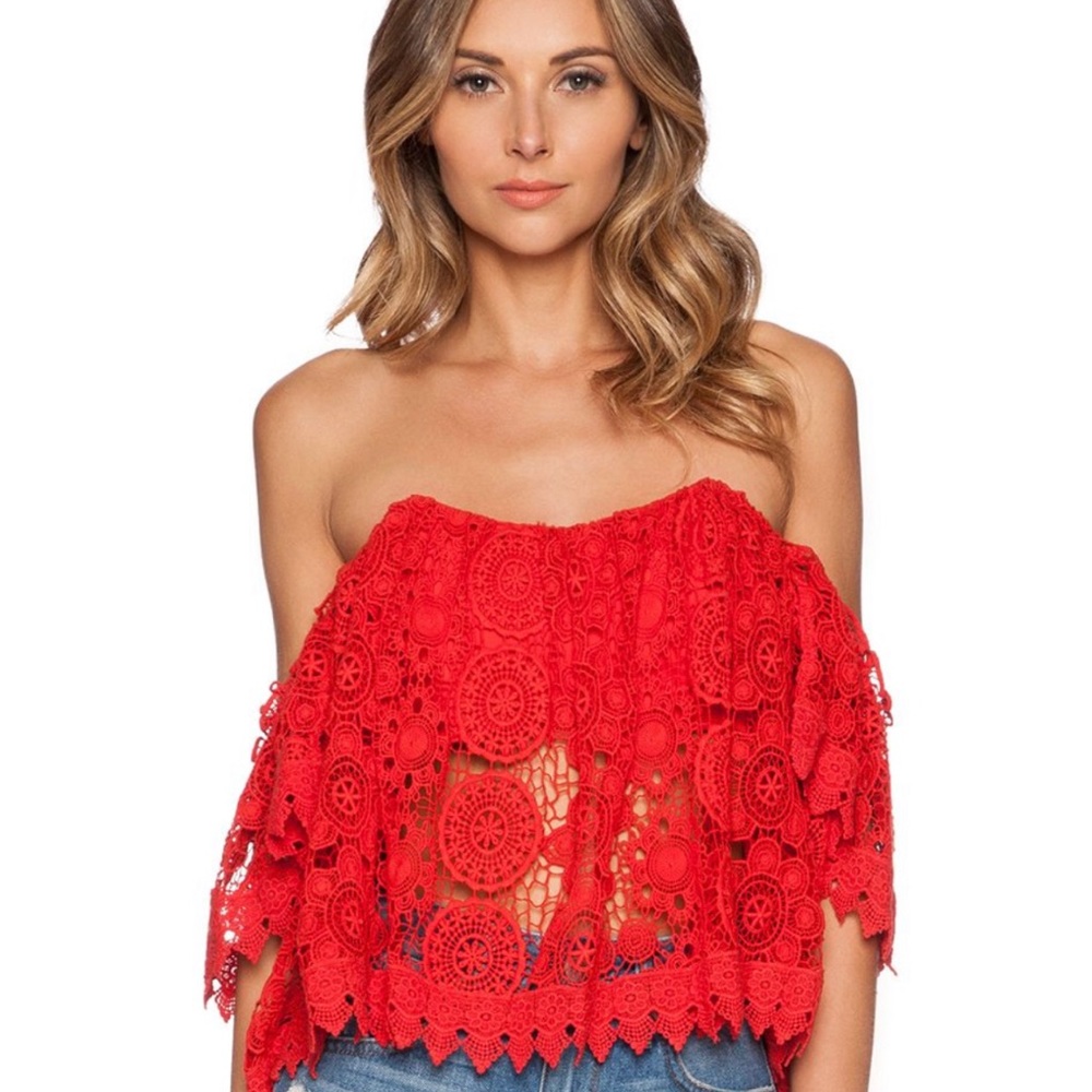 Crochet SleevE Crop Top